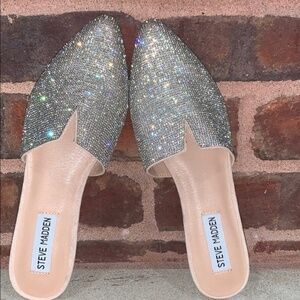 Brand New Rhinestone Steve Madden Ally Mule Size 6